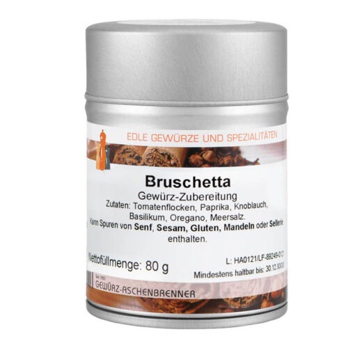 Bruschetta-Gewürz in der Dose