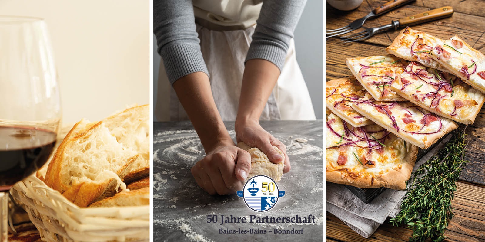 Französischer Genussabend: Flammkuchen & Baguette mit Wein