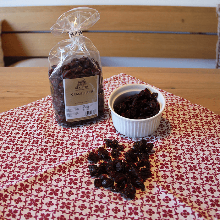 getrocknete Cranberries