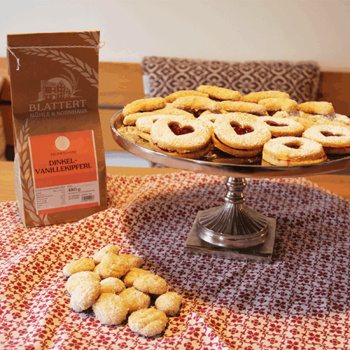 süße Backmischung Dinkel-Vanillekipferl