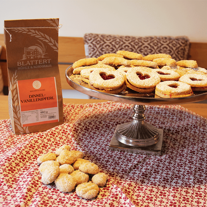süße Backmischung Dinkel-Vanillekipferl
