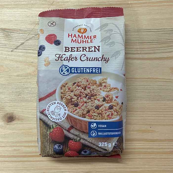 glutenfreies Hafer Beeren Crunchy