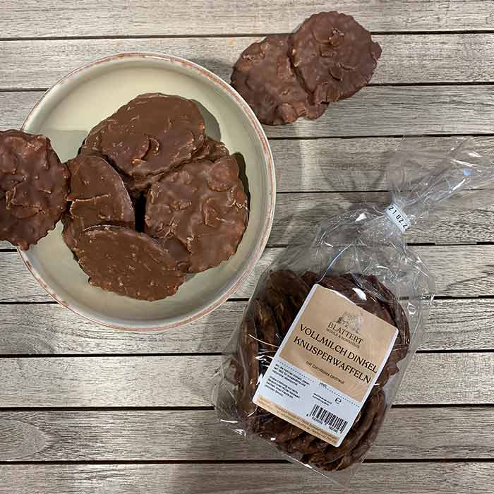 Dinkel-Knusperwaffeln Vollmilch Cornflakes