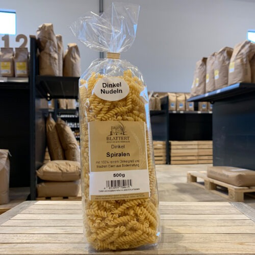 Dinkel-Spiralen mit Ei 500 g