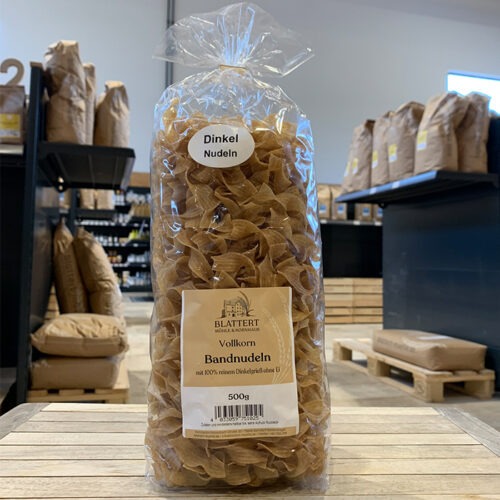 Dinkel-Vollwert-Bandnudeln ohne Ei 500 g