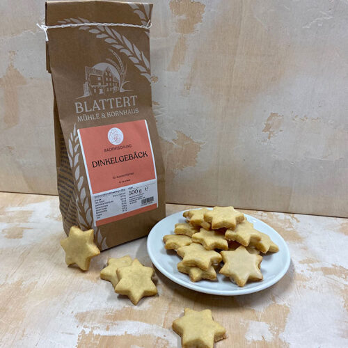 süße Backmischung Dinkelgebäck für Ausstechformen
